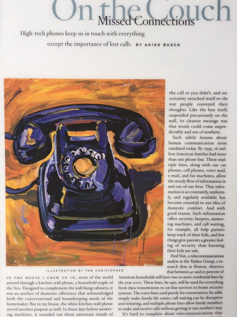 Rotary Telephone Illustration
