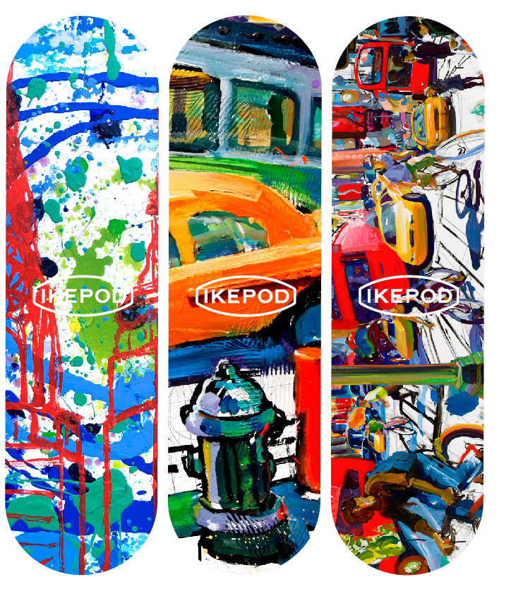 IKEPOD Skateboard prototypes