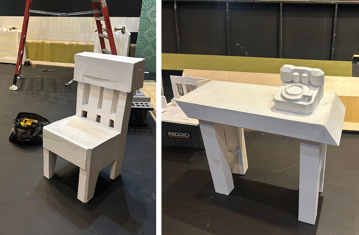 Chair Table Telephone