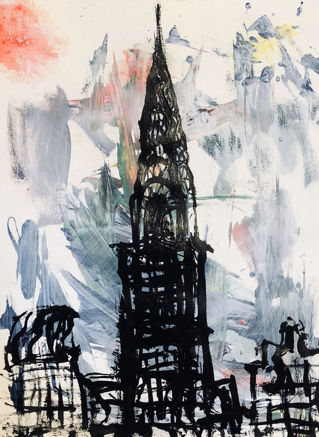 Early Winter 22 x 18 acrylic on watercolor paper