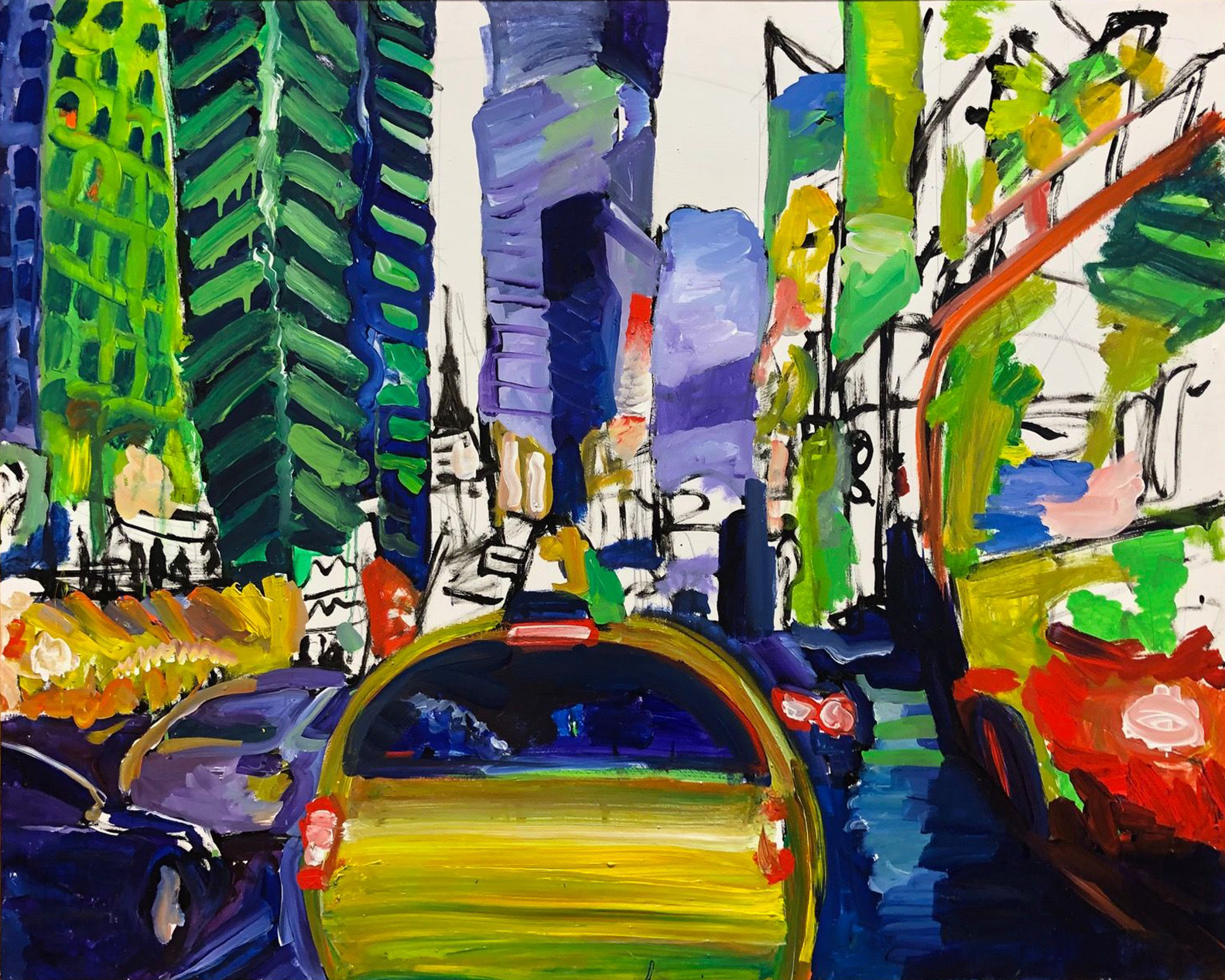 Move Over Broadway, 48 x 60 inches in frame