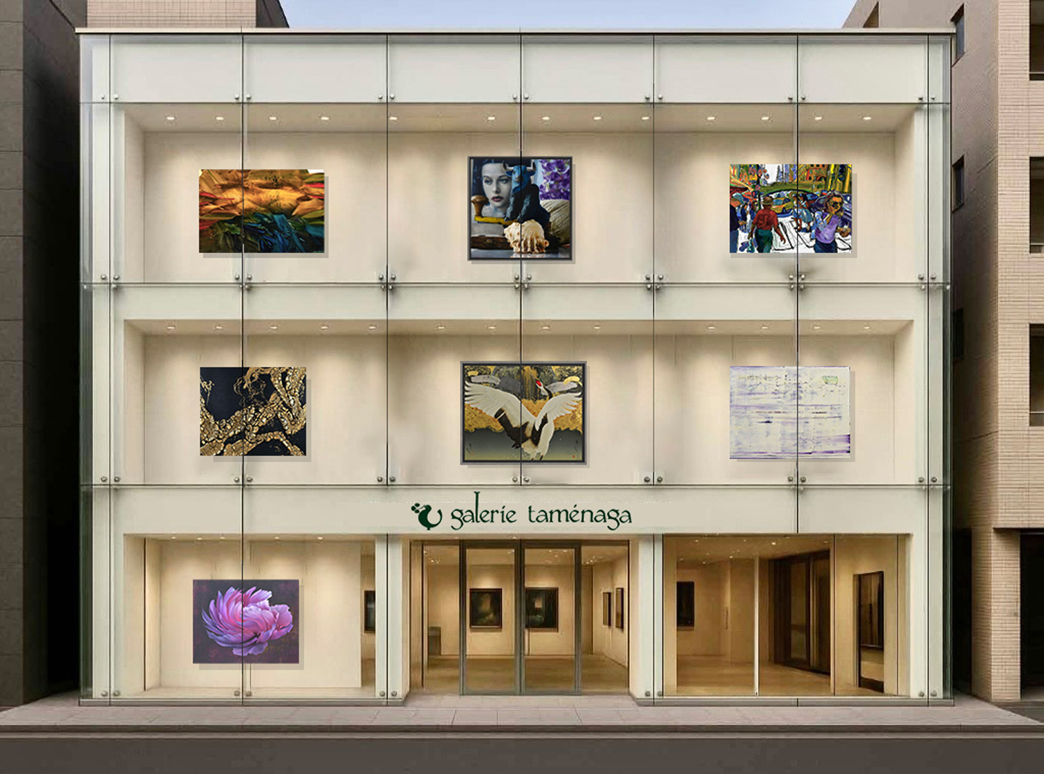 Artist Conception of a new Galerie Tamenaga location