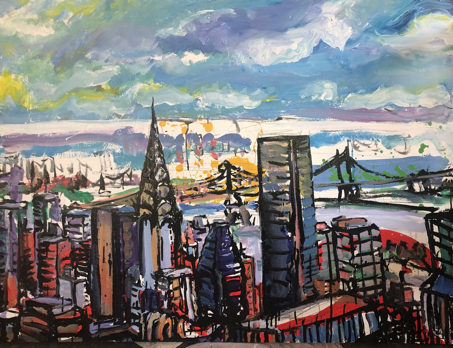 To the East River 30 x 40