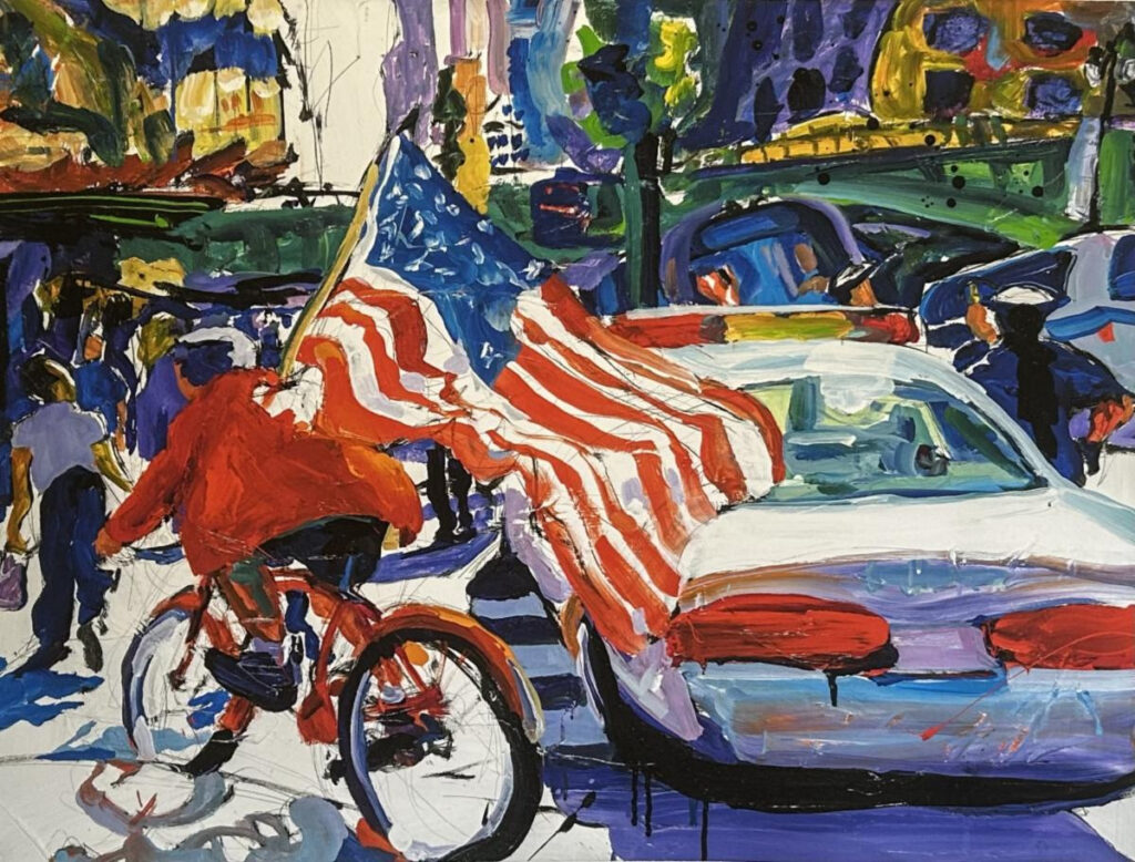 Bike Rider Flag